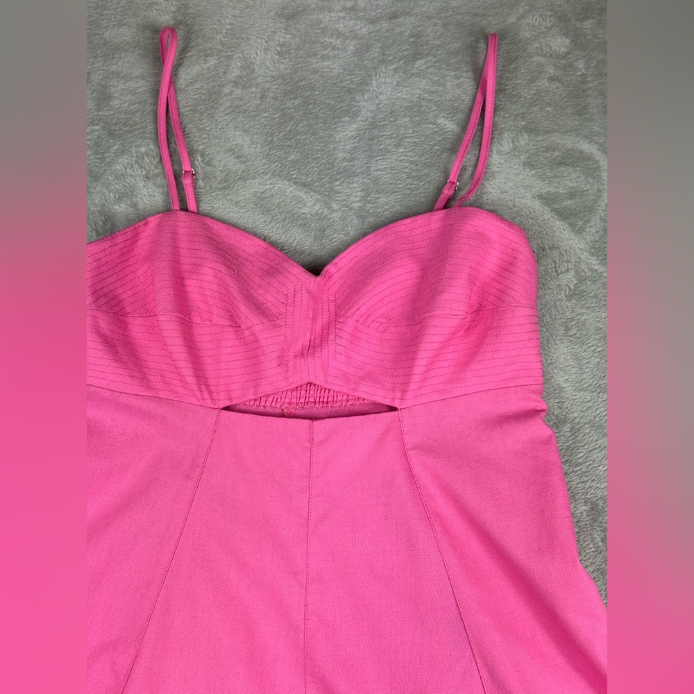 Moon river hot pink dress sz large - Picture 3 of 9